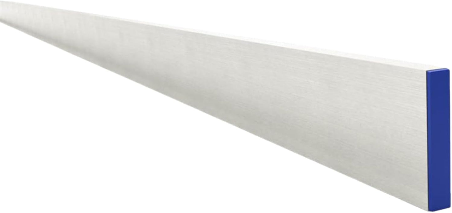 Bon Reinforced Aluminum H Screed – 3/4 in. x 4 in. x 14 ft. with Center Rib and Replaceable End Caps – Ultra-Long Concrete Leveling Tool for Large Surface Finishing