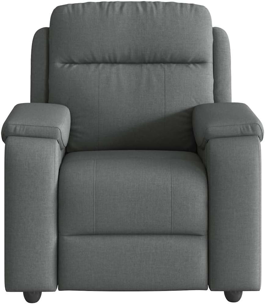 vidaXL Electric Massage Recliner Chair - Dark Gray | Cozy Fabric, Adjustable, Living Room Comfort