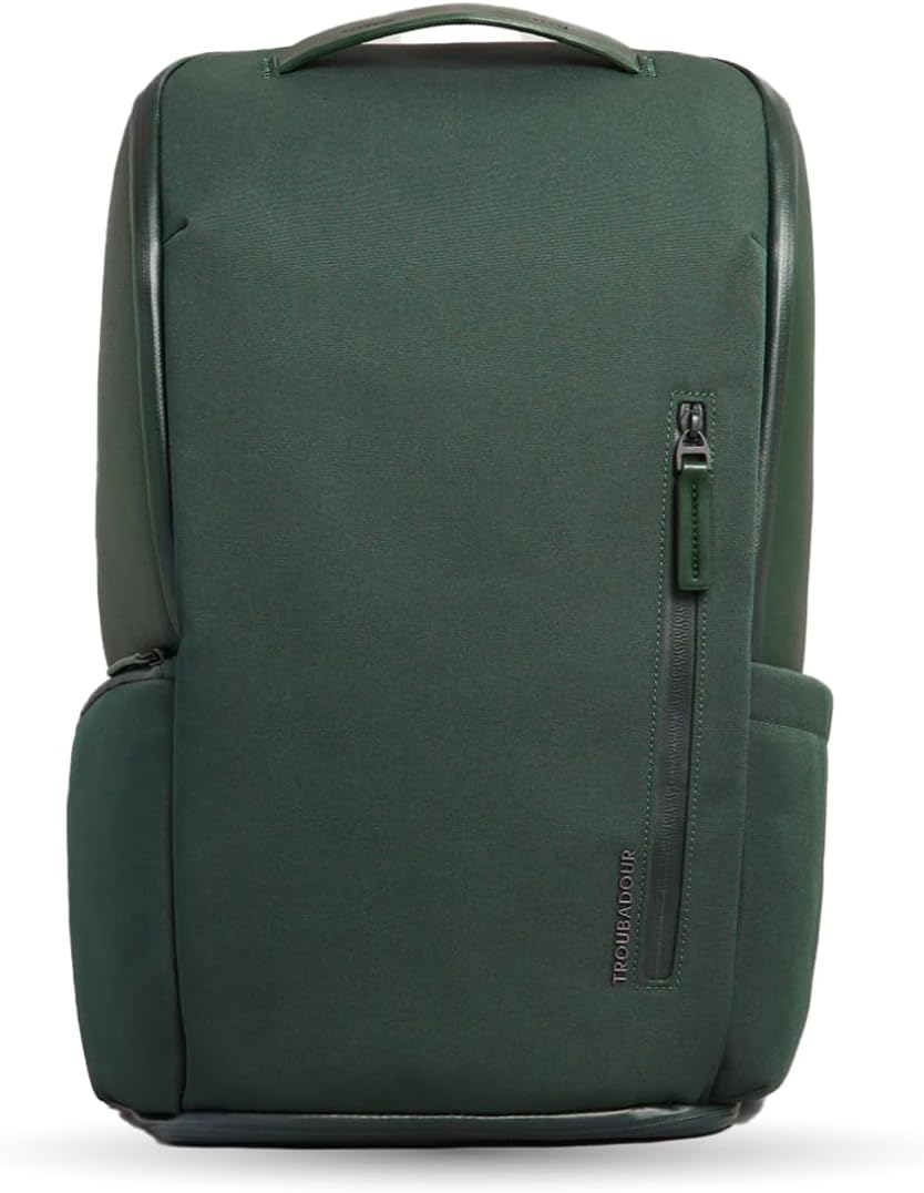 Troubadour Pioneer Backpack 3.0 - Premium Everyday Bag with Padded Laptop Section, Ventilated Shoe Compartment & Sustainable Waterproof Material - All-Day LIghtweight Comfort Design - Black