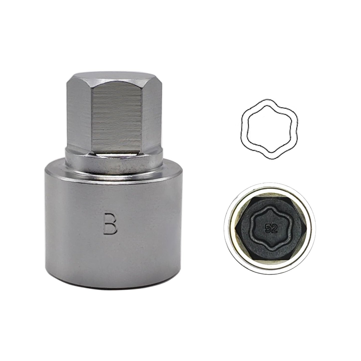 22PCS Wheel Locking Nut Key Kit Compatible with BMW Series, Wheel Lock Nut Socket Adapter Set, Anti-Theft Lug Removal Tool, Anti-Theft Screw Remover Hand Repair Tool