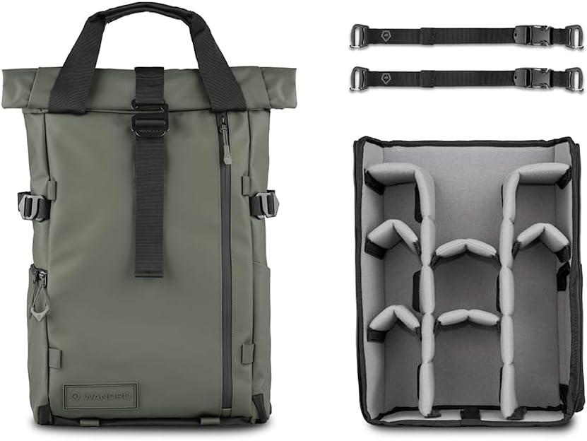 WANDRD All New PRVKE 21L V4: Camera Backpack and Photography Bundle - Weatherproof Travel and Photography Backpack, Bundle Includes 21L Bag, Camera Cube, Waist Straps, and Accessory Straps