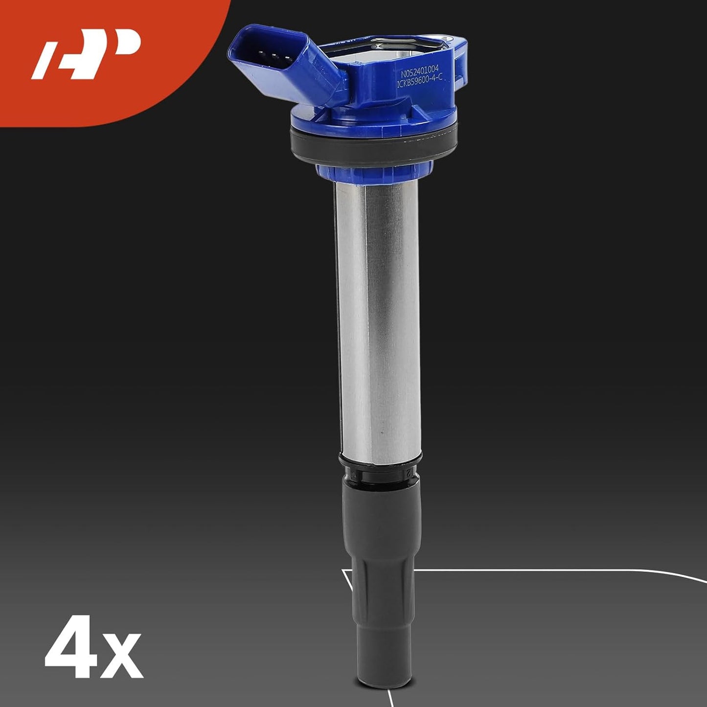 A-Premium (Blue) Set of 8 Ignition Coil Pack and Iridium Spark Plugs Compatible with Toyota Corolla 2009-2017, Prius 2010-2017, Matrix 2009-2014, C-HR 2018-2022 & Lexus CT200h 2011-2017 & Scion xD, iM