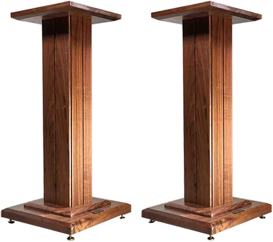 Speaker Stands 1 Pair of Solid Wood Audio Stands Home Theatre HiFi Audio Stands Floor Standing Audio Stands Load-Bearing Solid Not to Hurt The Equipment Support Strong
