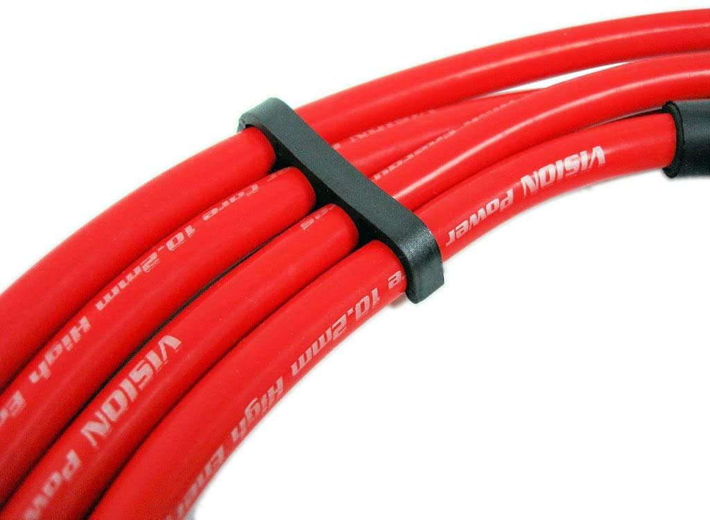 VMS RACING 92-01 10.2mm High Heat Performance Spark Plug Ignition Wires Set in RED Compatible with Honda Prelude 2.2L 1992-2001 H22 DOHC VTEC Engines ONLY