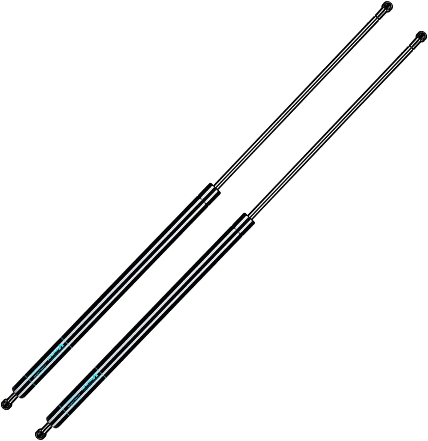 ARANA SF280M300 28 inch 300Lb Gas Struts Spring Shocks 28 inch 1335N Lift Support for Super Heavy-Duty Sled Trailer Tonneau Cover Trap Door Murphy Bed Truck Cover with 13mm Ball Sockets, Set of 2