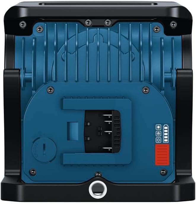 BOSCH GLI18V-4000CN 18V Bluetooth LED Floodlight - 4,000 Lumens, Remote Control, Durable Metal Body, Adjustable Brightness & Long Runtime - Perfect for Job Sites & Outdoors (Bare Tool)