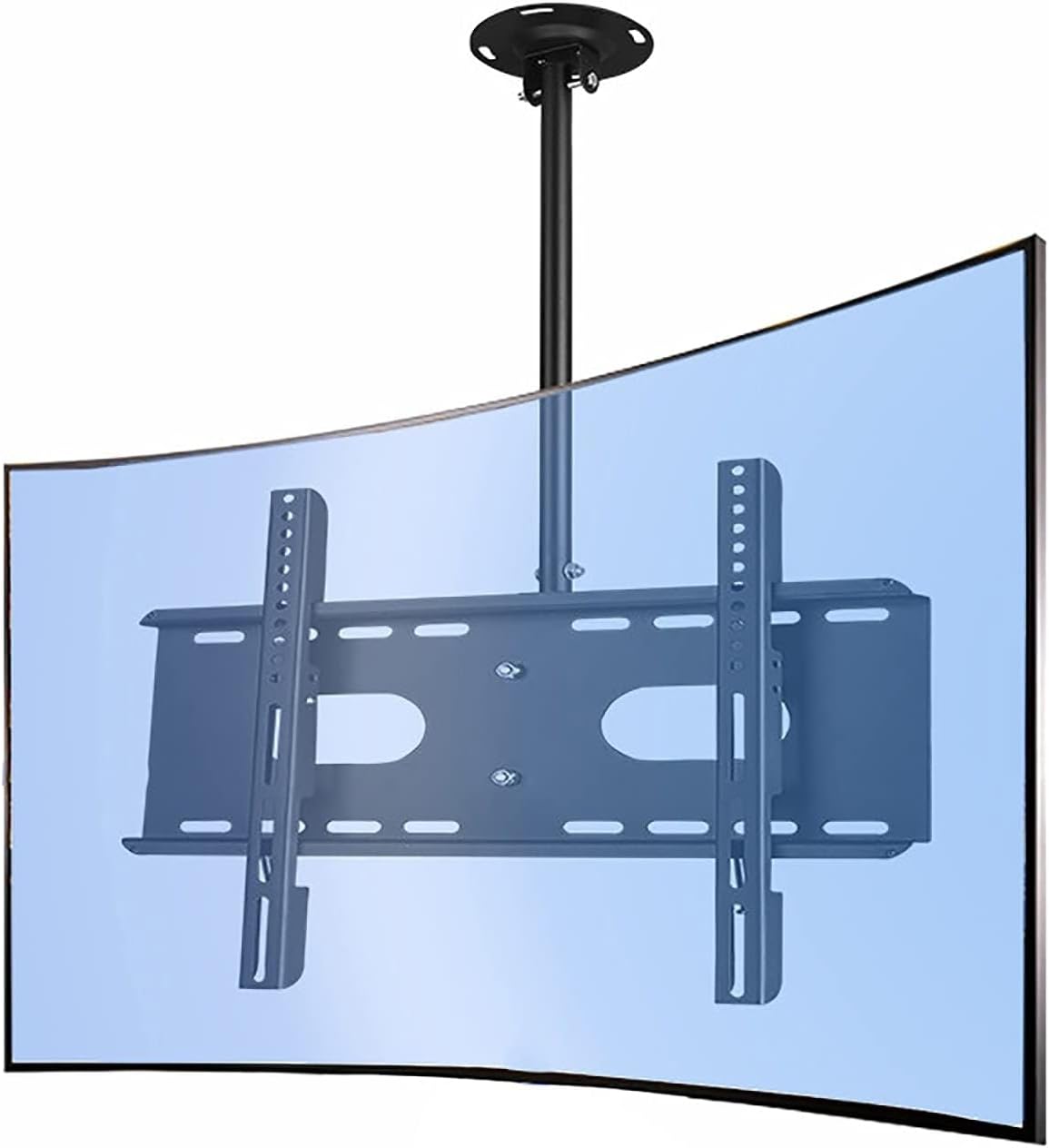 Tilt 360° Swivel TV Bracket, Adjustable Ceiling TV Mount, Fits Most 32-70inch LCD Flat Screen and Curved TVs, Max 600x400mm