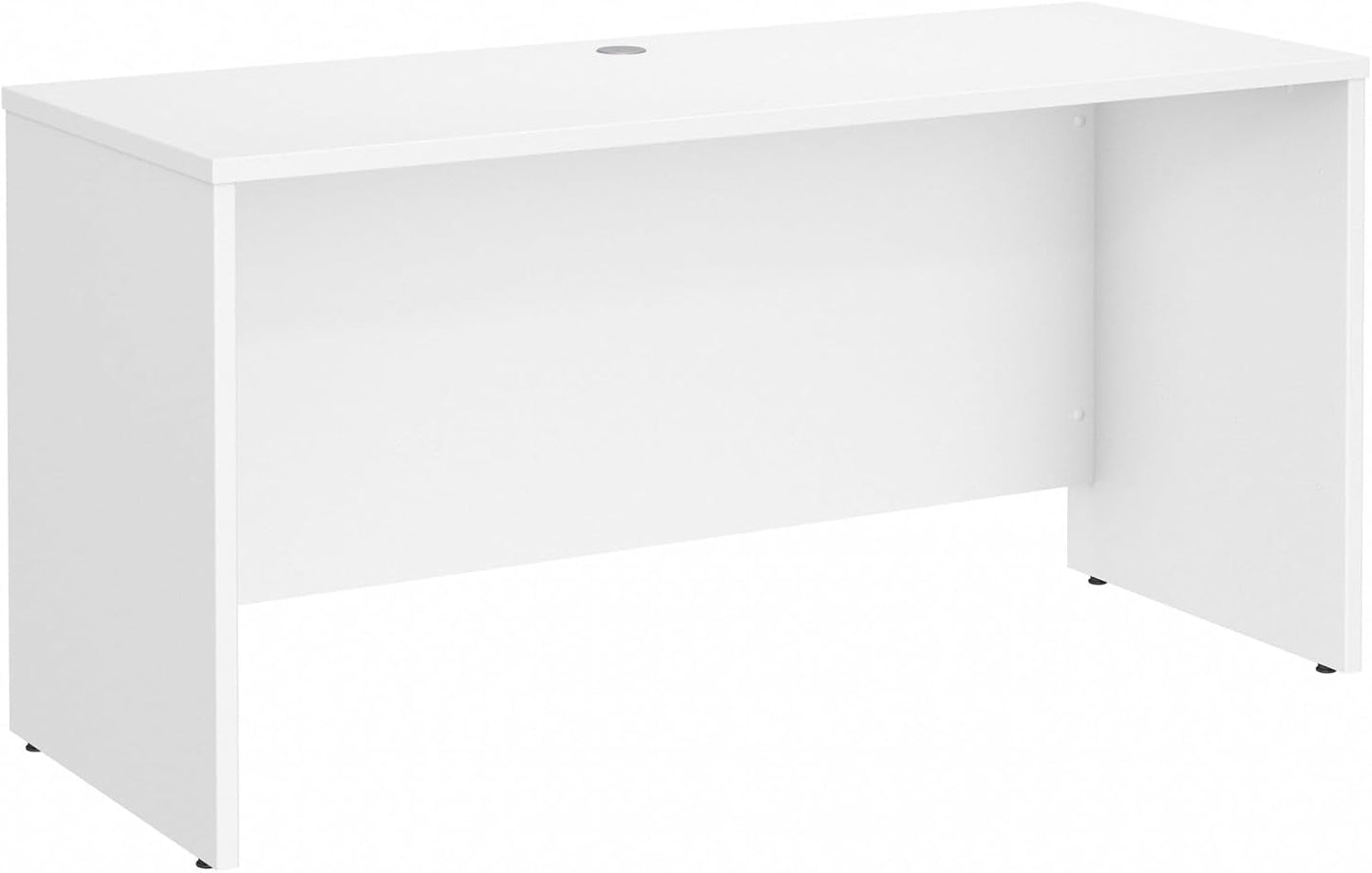 Bush Business Furniture Studio C 60W x 24D Credenza Desk in White, Computer Table for Home or Professional Office