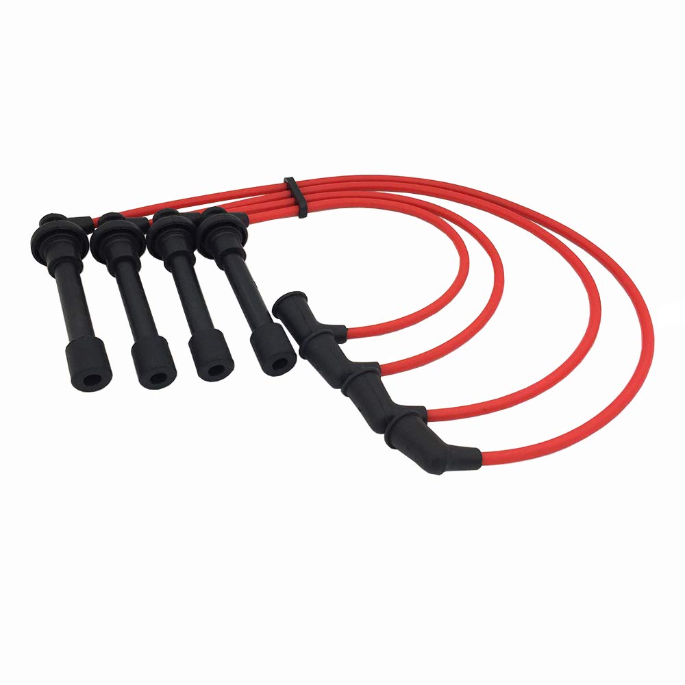 ADP Premium Spark Plug Wire Set Igniton Silicone Performance Cable Leads Compatible with Acura Certain Accord Civic CL EL Isuzu Oasis 1994-2002 1.6L 2.2L 2.3L