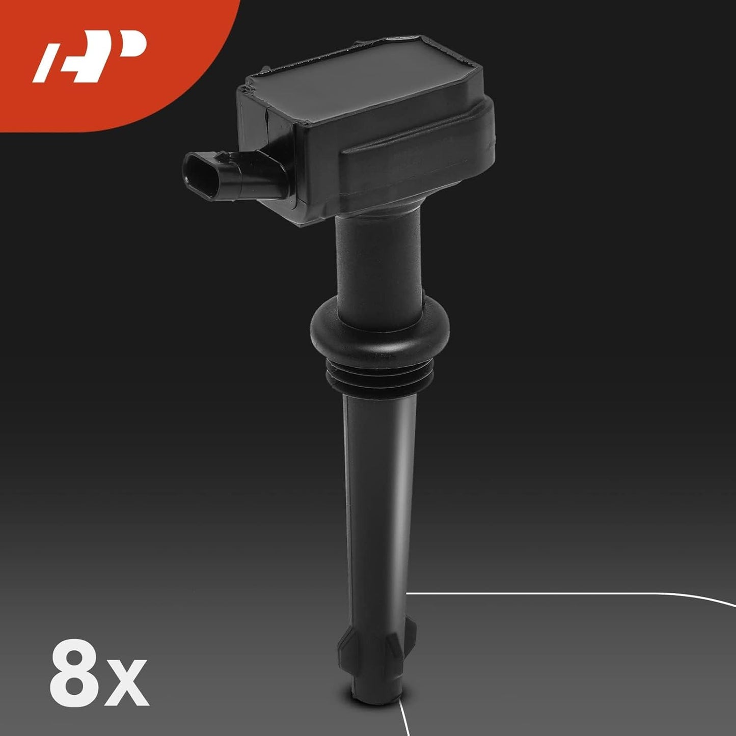 A-Premium Set of 8 Ignition Coil Pack and Iridium Spark Plugs Compatible with Land Rover Range Rover 2010-2012, LR4 2010-2013, Range Rover Sport 2010-2013 & Jaguar XF, XJ, XK, XFR, XKR, XKR-S