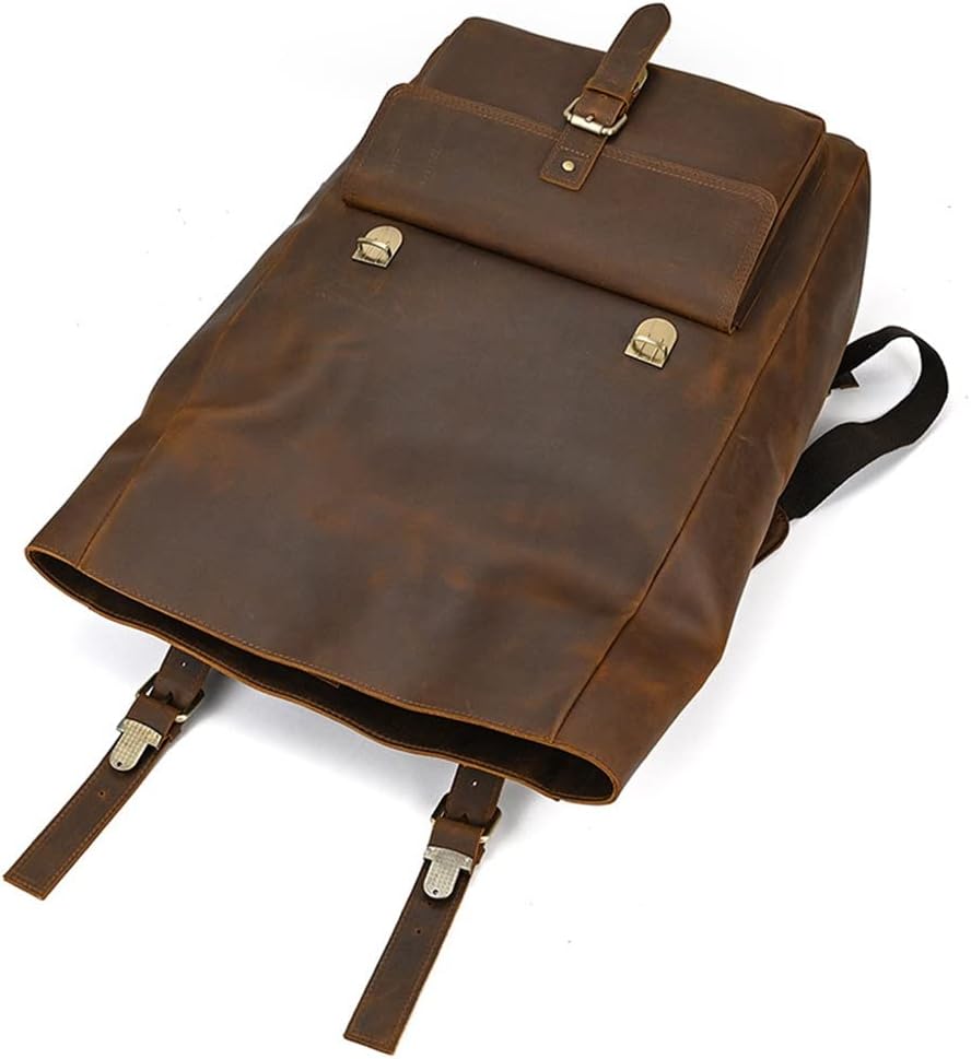 1pccs Retro Men's Backpack Large Capacity Backpack College 16 Inch Computer Bag