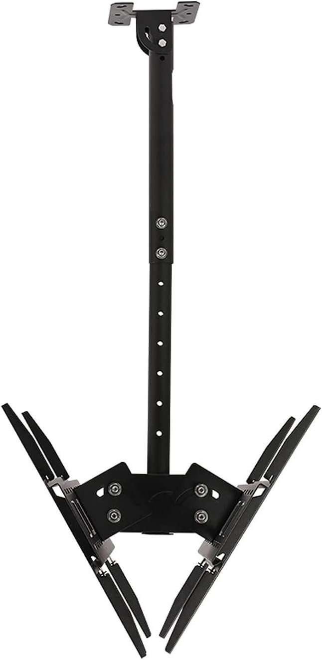 Universal TV Stand TV Mount with Dual-Screen Extension, Tilt Rotation, Adjustable Bracket for 32-65 Inch TVs, Ceiling & Wall Mount with Cord Management