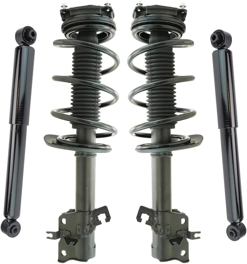 Shocks Front and Rear Complete Strut Assembly & Shock Absorber Kit Complete Strut & Coil Spring Assembly 2012 2013 for Nissan Rogue 2014 2015 Rogue Select