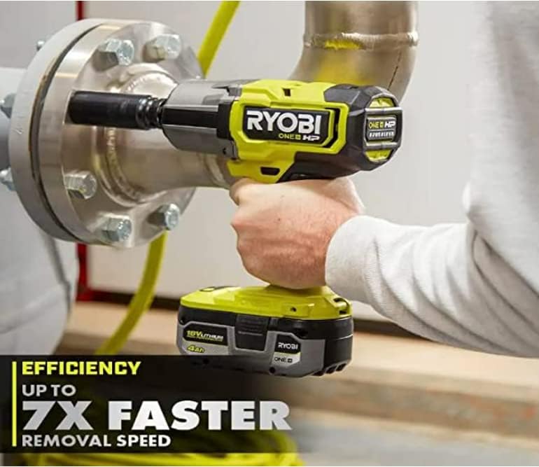 RYOBI - ONE+ HP 18V Brushless Cordless 4-Mode 1/2 in. High Torque Impact Wrench (Tool Only) - PBLIW01B