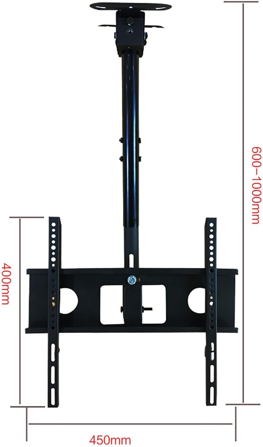 Universal TV Stand Ceiling TV Mount, for 32-60 Inch Flat and Curved TVs Up to 132lbs, 360° Swivel and Tilt Ceiling TV Bracket, Teles Height Adjustment (Size : 2.1-2.5m) (2.6)