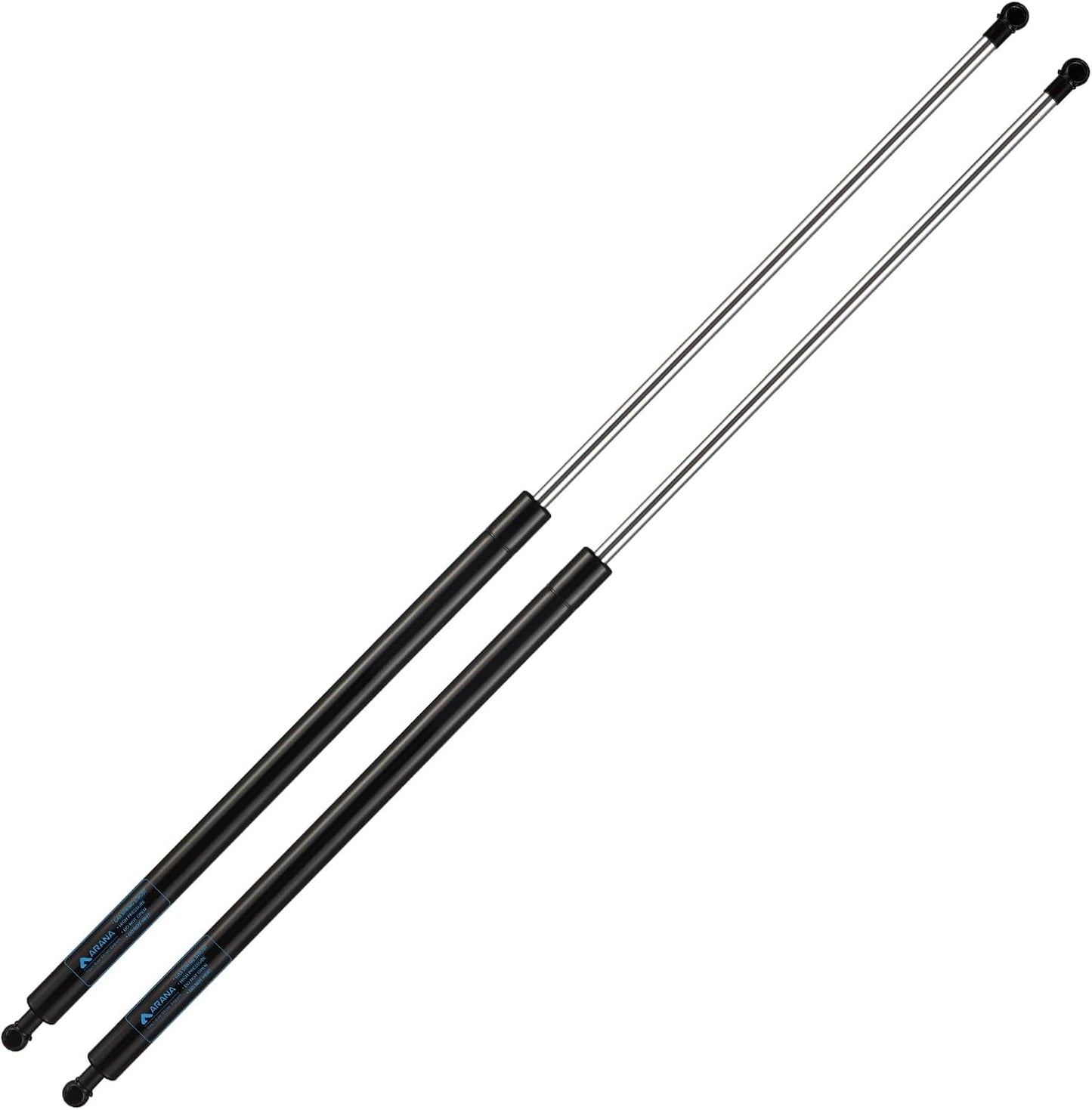 ARANA SF280M300 28 inch 300Lb Gas Struts Spring Shocks 28 inch 1335N Lift Support for Super Heavy-Duty Sled Trailer Tonneau Cover Trap Door Murphy Bed Truck Cover with 13mm Ball Sockets, Set of 2