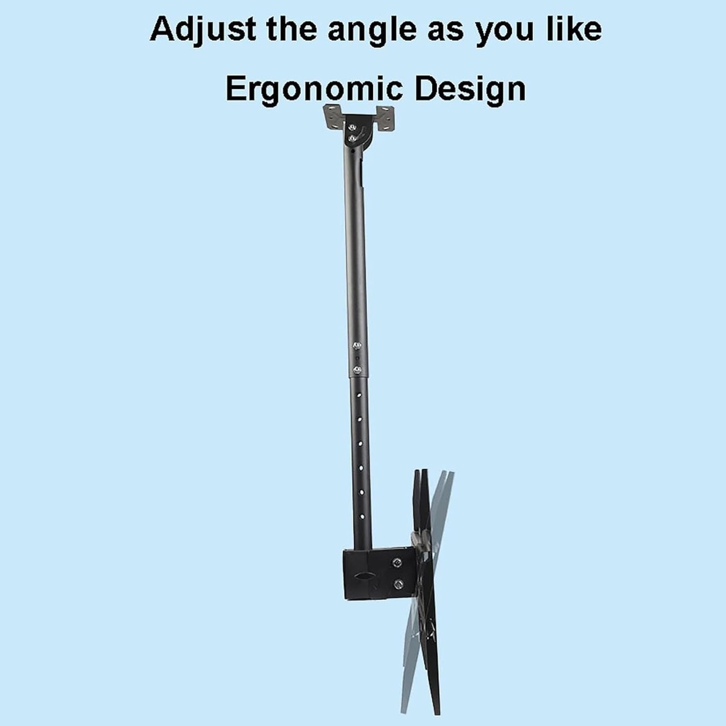 Adjustable Ceiling TV Mount Bracket, Tilt Swivel, Height Adjustable, Ceiling/Wall Mount(1.5)