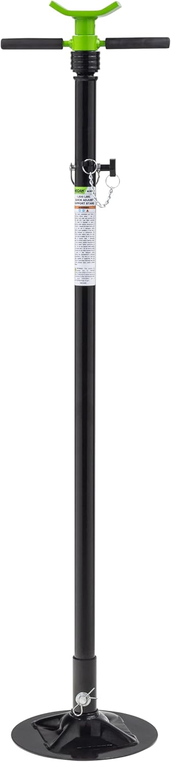 Arcan 1,500 lb Underhoist Support Stand, Adjustable Height, Heavy-Duty Steel Base, ALSS15