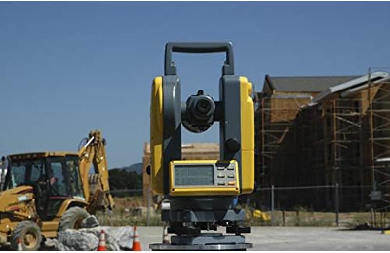 Spectra Precision DET-2 Digital Electronic Theodolite, Construction Surveying Equipment Set, Rechargeable and Alkaline Batteries, Carry Case