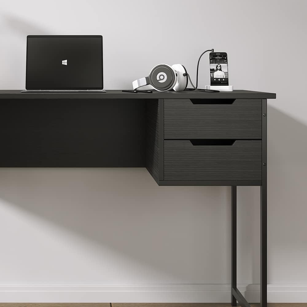 ALISENED Small Computer Desk with Drawer Home Office Desks for Small Spaces, 39.4 Inch Writing Desk Work Desk PC Table Study Desk, Modern Simple Style Laptop Desk for Bedroom