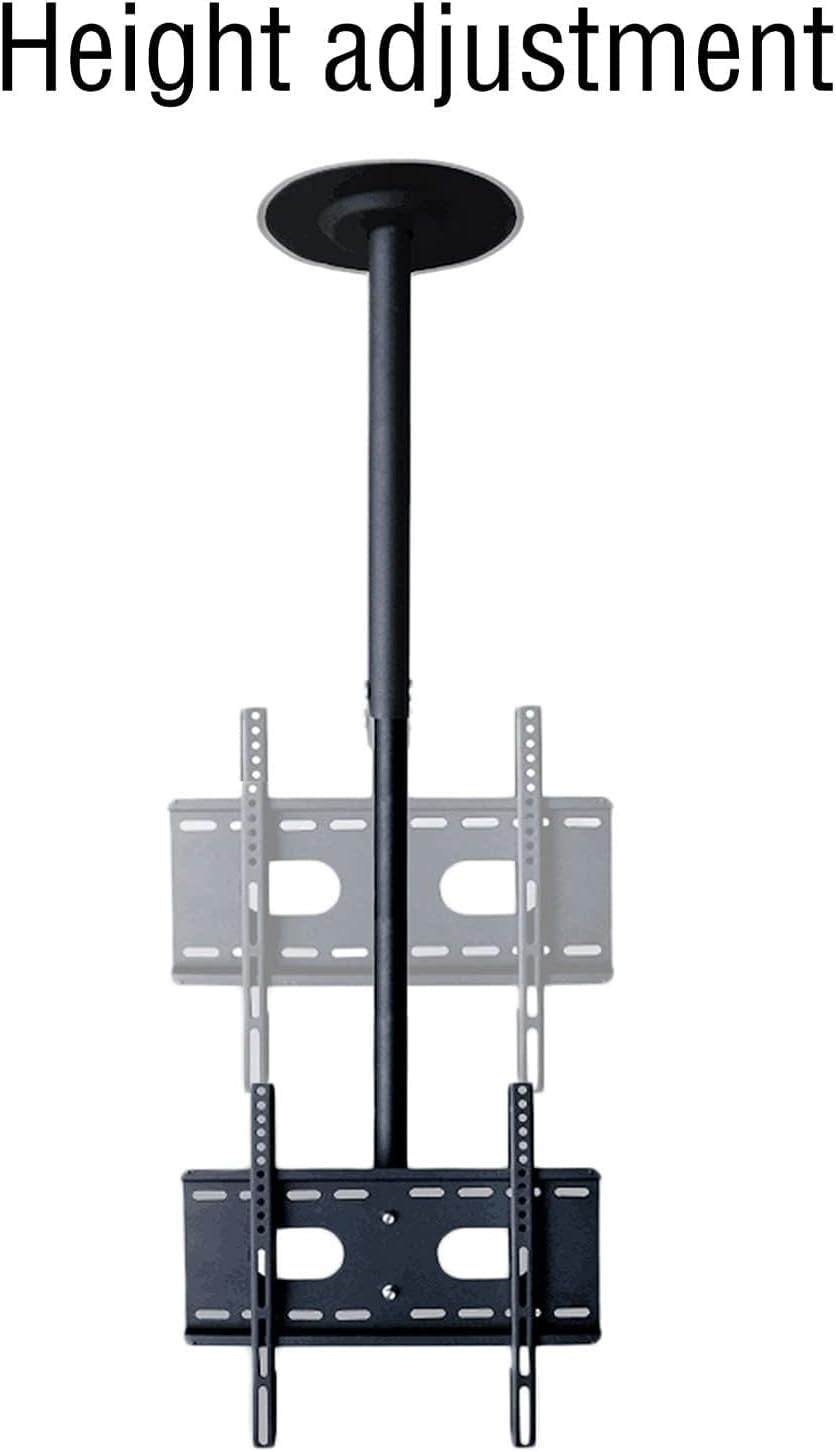 Adjustable Ceiling Tv Mount Bracket - Tilt and Swivel Tv Ceiling Mount, Full Motion 360 Deg Rotation Tilt Tv Stand, Fits Most 37-50 Inch LCD Flat Screen Tvs, Ceiling/Wall