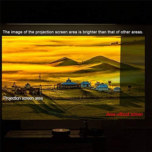 100/120 16:9 Fabric Cloth Screen High Brightness Reflective Projector Screen 3D Foldable Projector Screen(120 inch)
