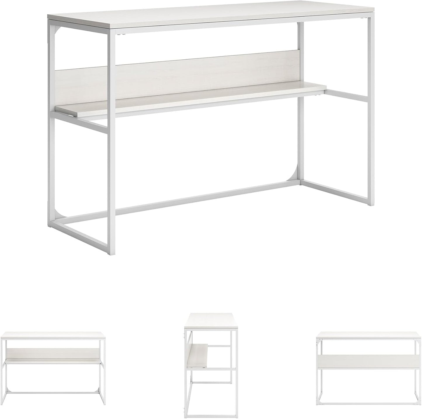 Signature Design by Ashley Deznee Industrial Home Office Desk, White