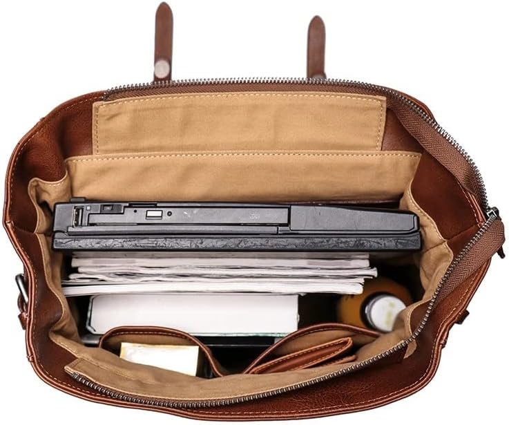 Vintage Genuine Leather Laptop Backpack Travel Bags