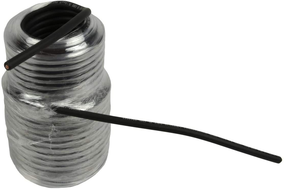 TEMCo 10 AWG/Gauge Solar Cable - Made in The USA 100 Feet Black (Variety of Lengths Available)