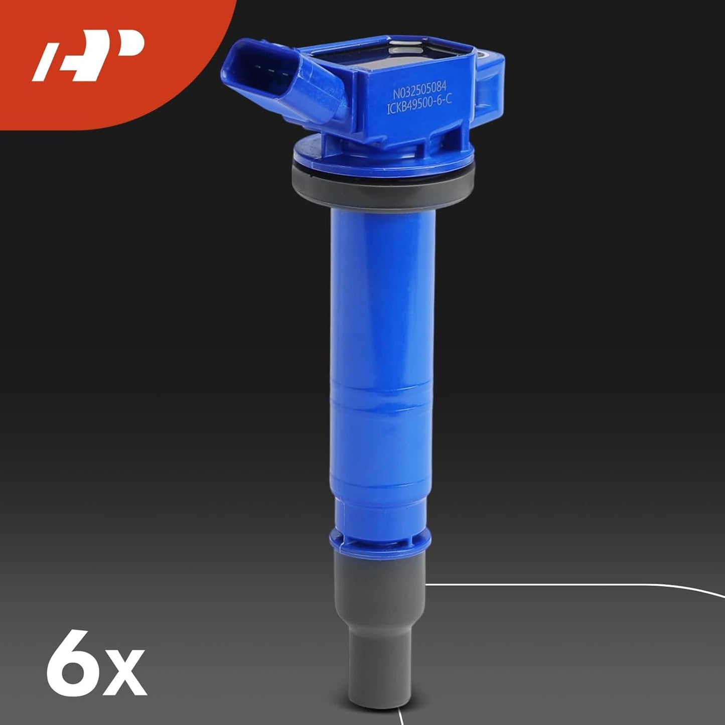 A-Premium (Blue) Set of 12 Ignition Coil Pack and Iridium Spark Plugs Compatible with Toyota Tacoma 2005-2015, Tundra 2005-2011, 4Runner 2003-2009, FJ Cruiser 2007-2009, 4.0L