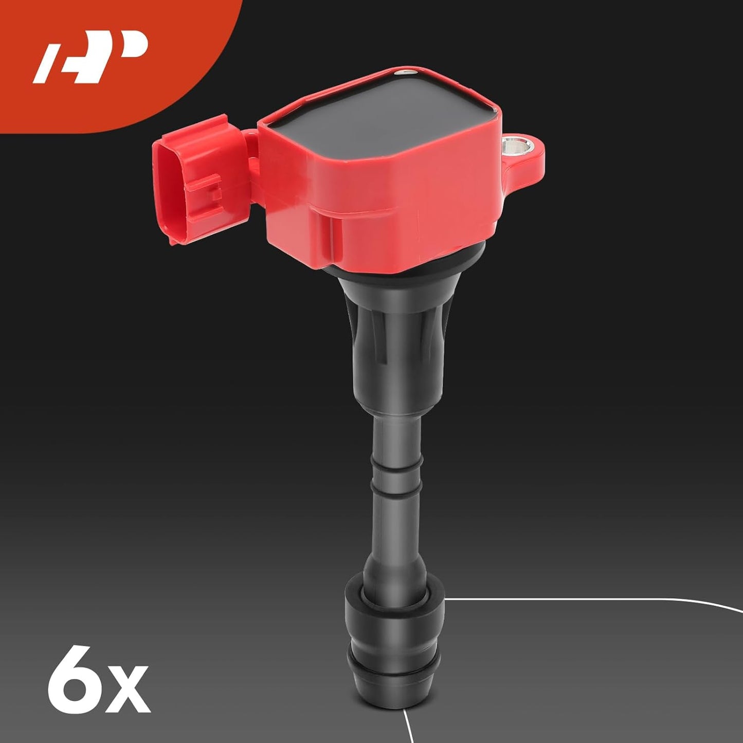 A-Premium (Red) Set of 12 Ignition Coil Pack and Iridium Spark Plugs Compatible with Nissan Altima, Frontier, Murano, Pathfinder, Maxima, NV1500, Xterra, Quest & Suzuki Equator & Infiniti QX4, I35