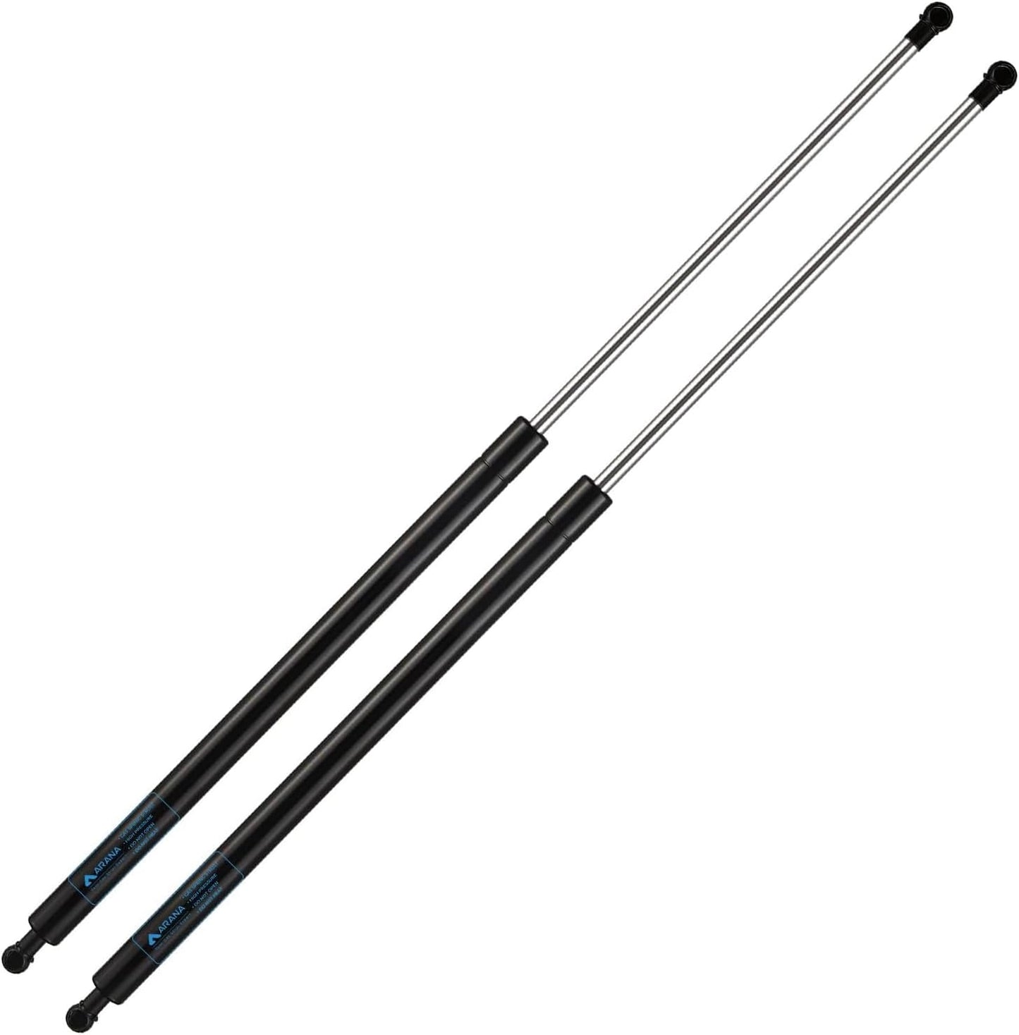 ARANA SF280M300 28 inch 300Lb Gas Struts Spring Shocks 28 inch 1335N Lift Support for Super Heavy-Duty Sled Trailer Tonneau Cover Trap Door Murphy Bed Truck Cover with 13mm Ball Sockets, Set of 2