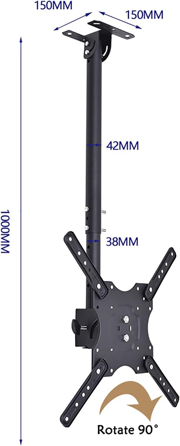 TV Stand,tv Wall Mount Adjustable Heigh Ceiling TV Mount Bracket, 90° Tilt TV Bracket, for Most 19-55 Inch LED Sn Display