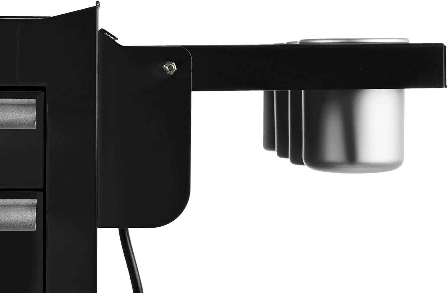 Viper Tool Storage V2SBL Viper Tool Storage Folding Side Shelf With Power Strip With Usb Black