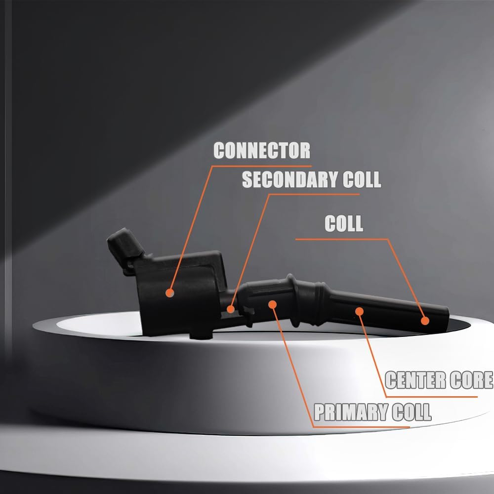Set of 8 Ignition Coil Pack DG508 and Spark Plug SP479 compatible with Ford 4.6L 5.4L V8 DG457 DG472 DG491 CROWN VICTORIA EXPEDITION F-150 F-250 MUSTANG LINCOLN MERCURY EXPLORER