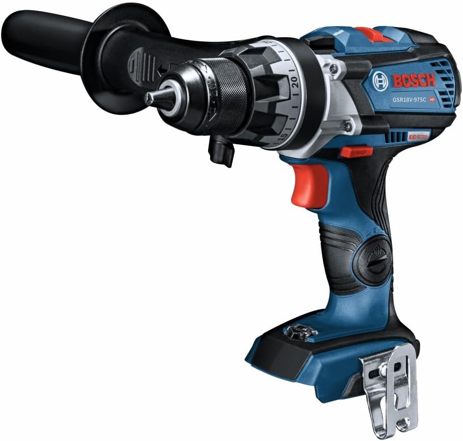 BOSCH GSR18V-975CB25 18V Brushless Connected-Ready 1/2 In. Drill/Driver Kit with (2) CORE18V 4 Ah Advanced Power Batteries