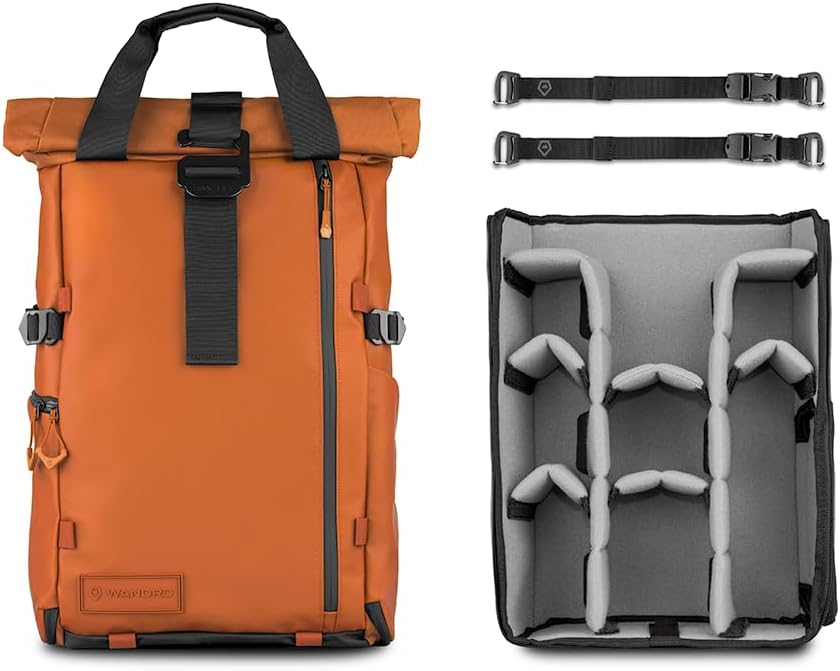 WANDRD All New PRVKE 21L V4: Camera Backpack and Photography Bundle - Weatherproof Travel and Photography Backpack, Bundle Includes 21L Bag, Camera Cube, Waist Straps, and Accessory Straps
