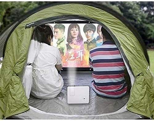 150 Inch 16:9 Portable Projector Screen, HD Foldable Wall-Mounted Projection Screen for Home Theater, Travel, and Outdoor Use