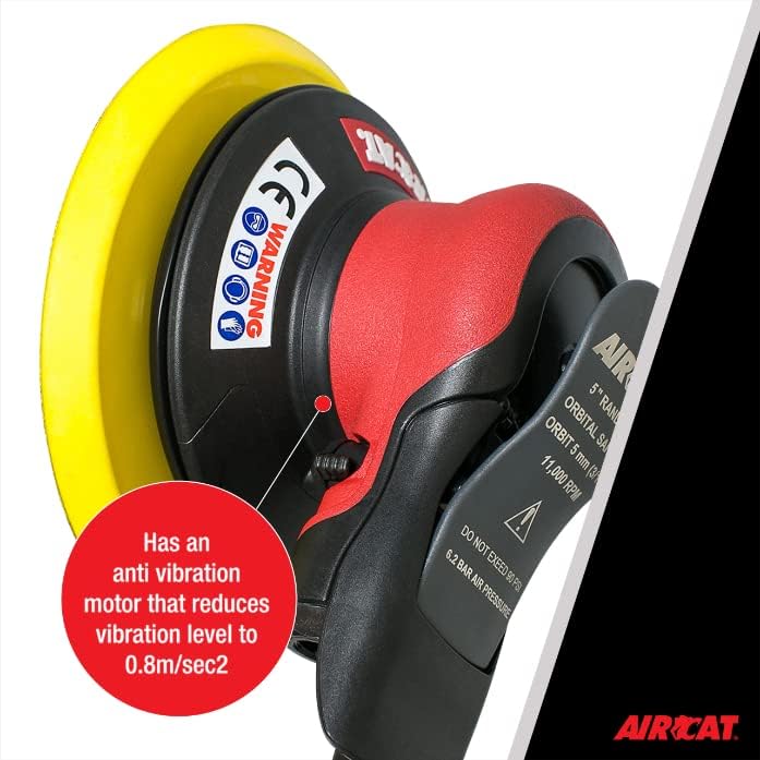 AIRCAT Pneumatic Tools 6700-5-336: Non Vac Orbital Palm Sander 11,000 RPM