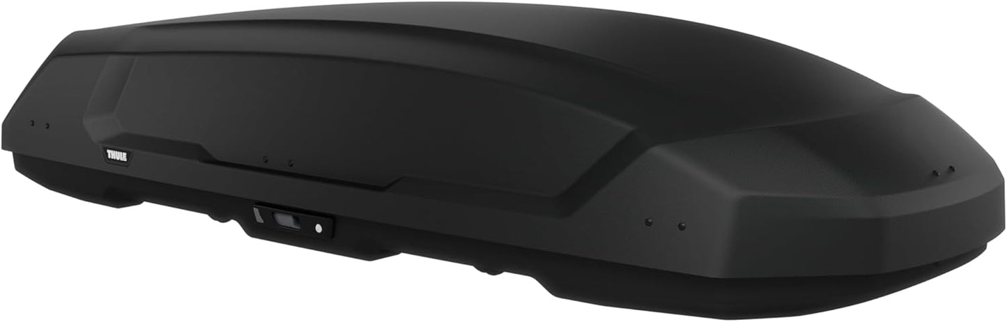 Thule Force 3 - Size XL - 18 cu ft - Aerodynamic roof Mounted Box - Dual-Sided Opening with Locks - Tool-Free Install - Weatherproof Design - for SUVs, Trucks, Cars, EVs and More