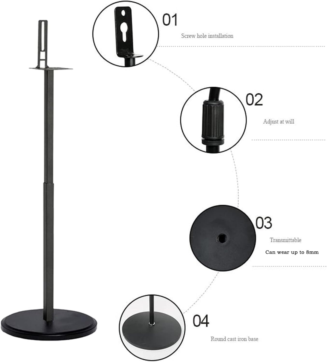 Speaker Mount Bracket Speaker Surround Floor Stand Satellite Stand Foot Stand Audio Stand Hanger Metal Lifting Bracket Heavy Duty Speaker Stand