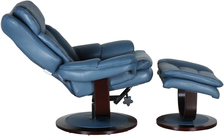 BarcaLounger Rosco Reclining Pedestal Chair – Roman Blue