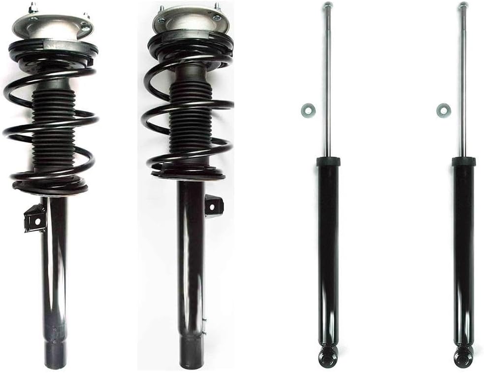 Struts and Shocks Complete Assembly - 4Pcs Front and Rear Left Right Shocks & Strut and Coil Spring Assembly YCQTaoBao Compatible with BMW 323i Compatible with BMW 328i 1999