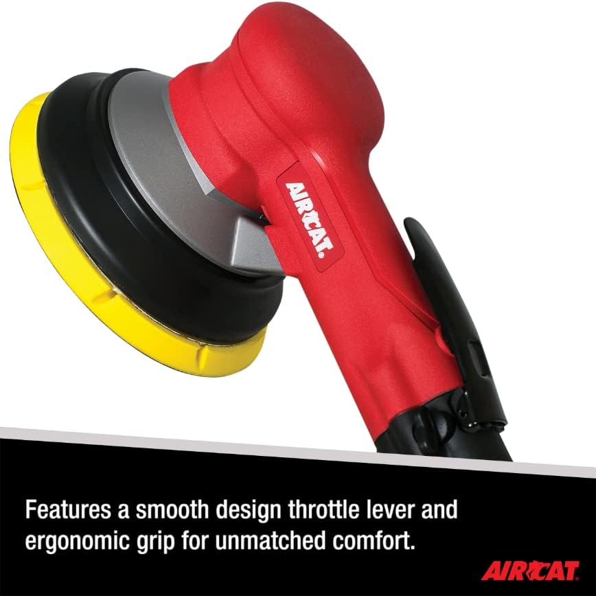 AIRCAT Pneumatic Tools 6700-6GCV: Central Vac Geared Planetary Motion Sander 900 RPM