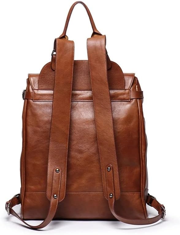 Vintage Genuine Leather Laptop Backpack Travel Bags