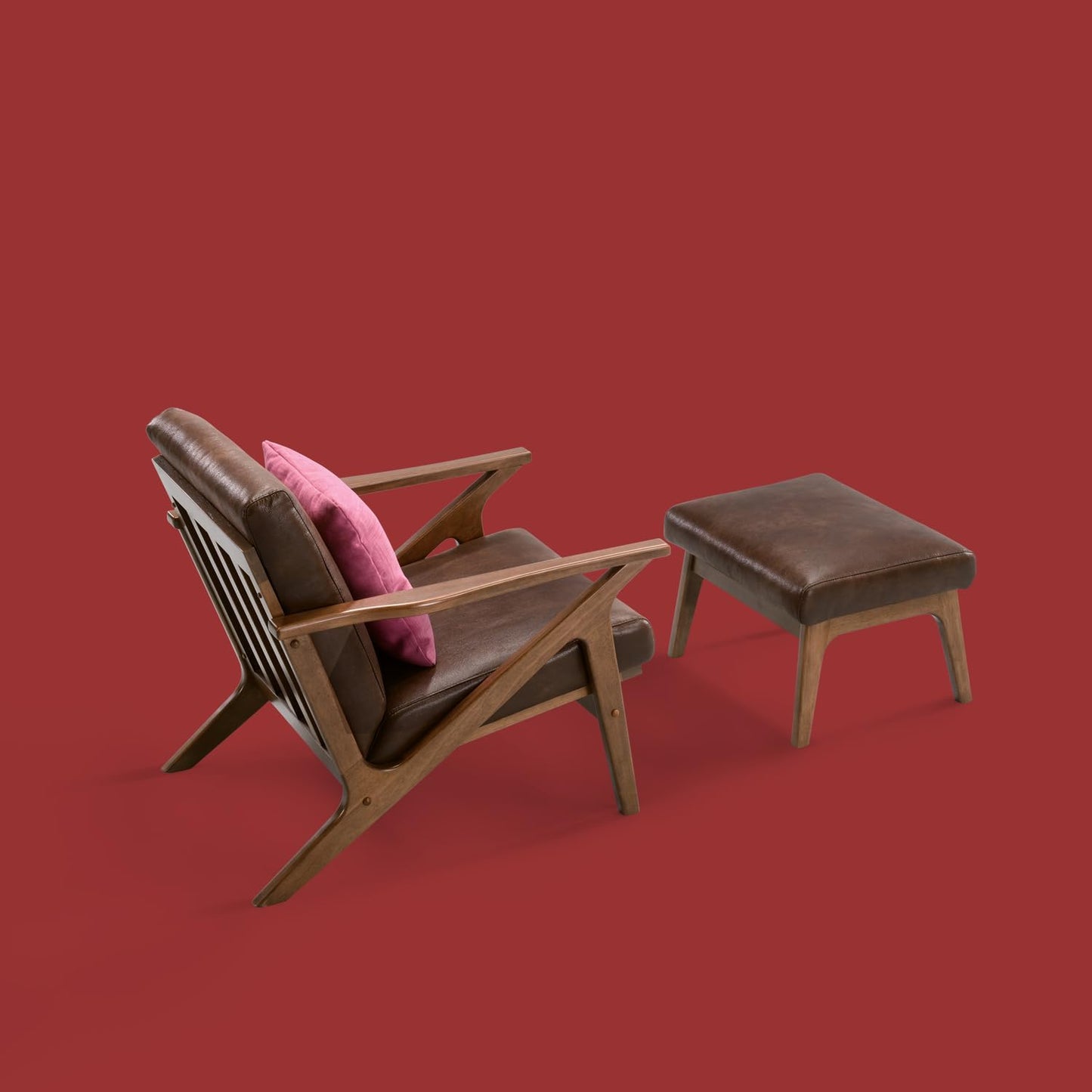 Zola Mid Century Modern Accent Chair Arm Chair, Living Room Furniture, Gold Velvet/Walnut