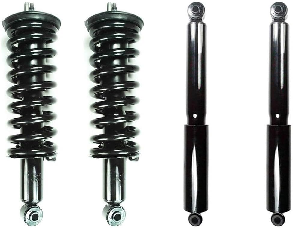 4PCs Front Rear Automotive Replacement Shocks,Struts & Suspension Products HZGEBTECH fits Nissan Xterra 2005 fits Nissan Xterra 2006 fits Nissan Xterra 2007 fits Nissan Xterra 2008