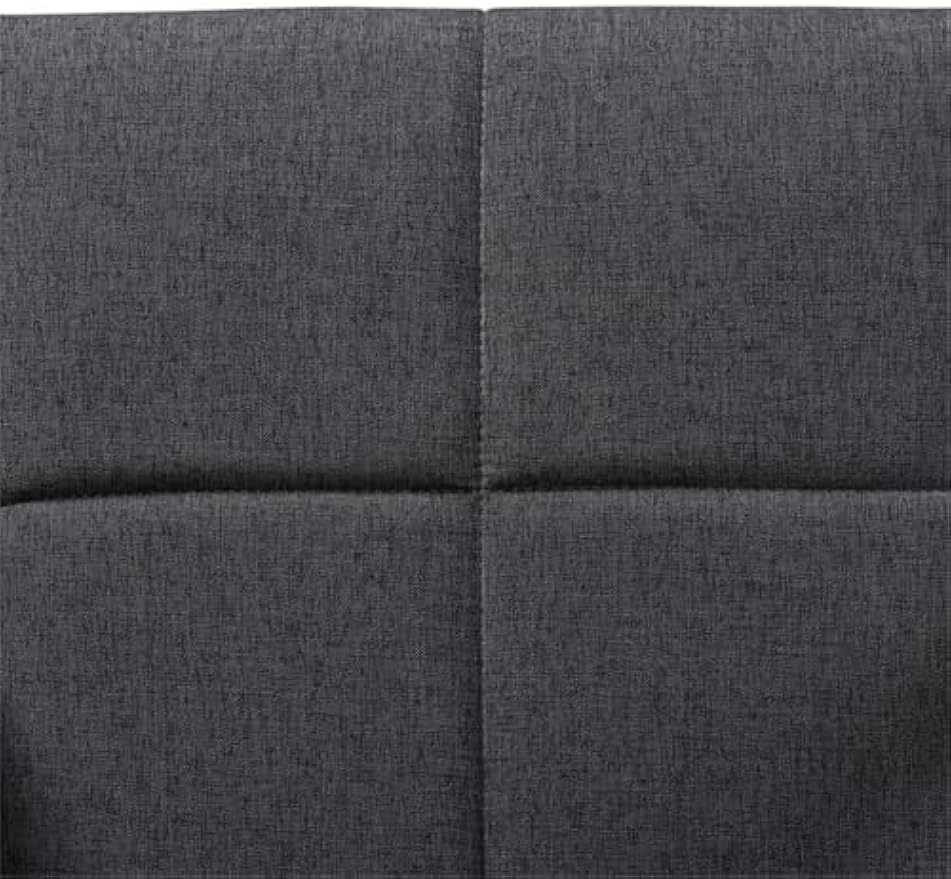 Baxton Studio Theresa Mid-Century Modern Dark Grey Fabric Upholstered and Walnut Brown Finished Wood Living Room Accent Chair (Set of 2)