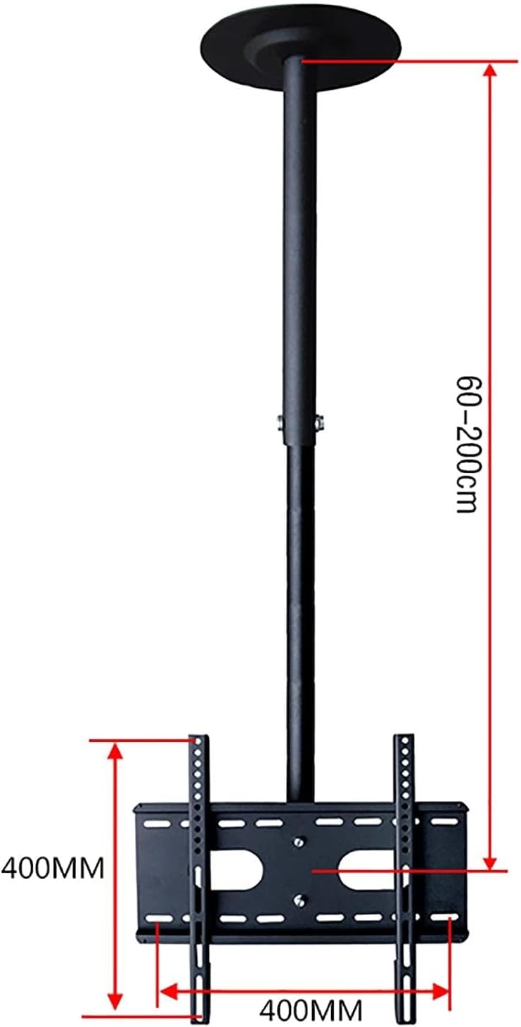 Adjustable Ceiling Tv Mount Bracket - Tilt and Swivel Tv Ceiling Mount, Full Motion 360 Deg Rotation Tilt Tv Stand, Fits Most 37-50 Inch LCD Flat Screen Tvs, Ceiling/Wall