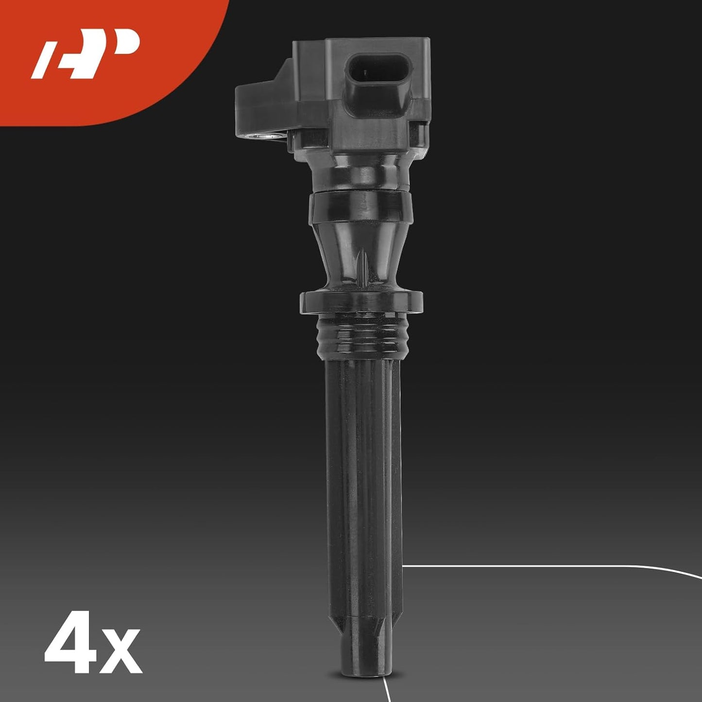 A-Premium Set of 4 Ignition Coil Pack and Iridium Spark Plugs Compatible with Land Rover Range Rover Evoque 2018-2020, Range Rover Velar, Range Rover Sport, Discovery Sport, 2.0L